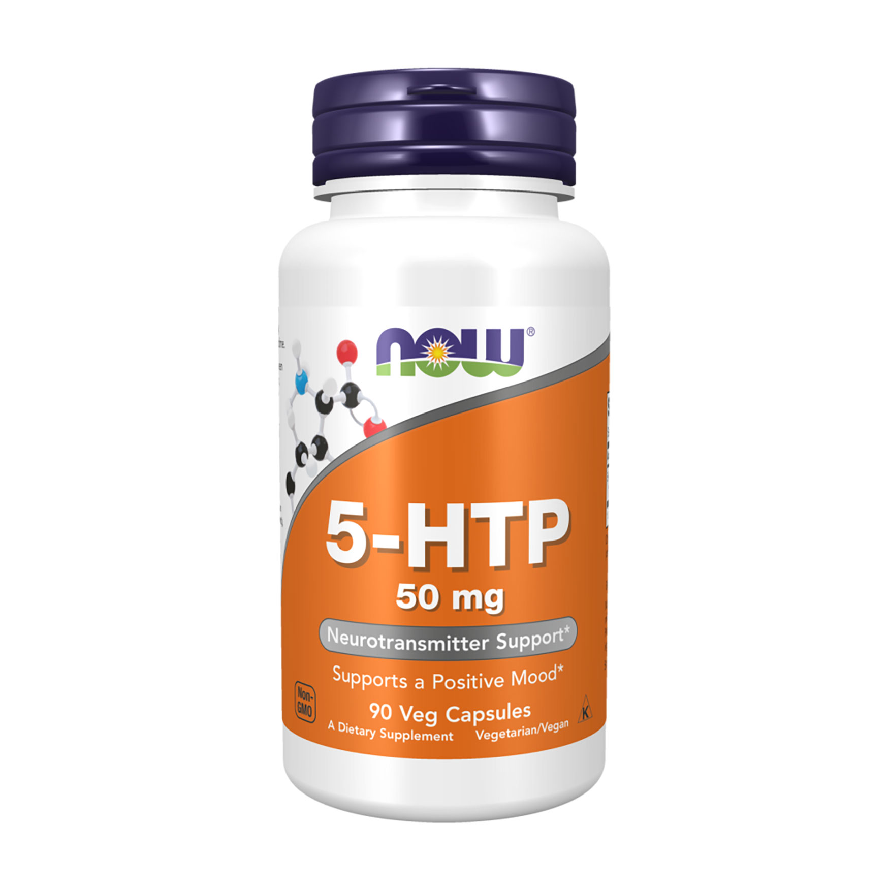 Гідрокситриптофан NOW foods 5-HTP 50 мг, 90 капсул